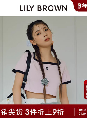 LILY BROWN秋冬款 MARY QUANT联名花朵图案发饰LWGA244345