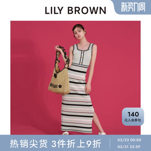 QUANT小香风吊带连衣裙LWNO254014 MARY LILY BROWN秋冬款