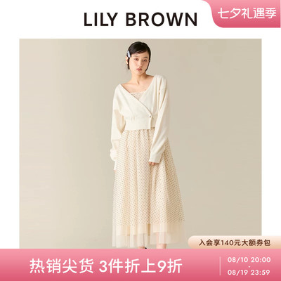 LILYBROWN开衫薄纱连衣裙套装