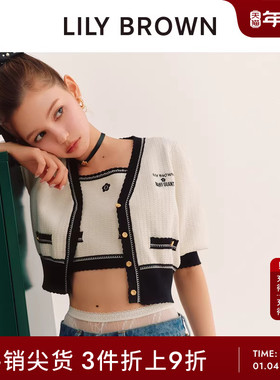 LILY BROWN春夏款 MARY QUANT联名针织开衫LWND241206