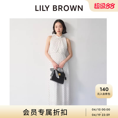 LILYBROWN系带无袖收腰连衣裙