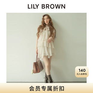LILY BROWN2026早秋新品荷叶边小飞袖上衣裙裤两件套LWFO264008