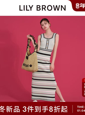 LILY BROWN2025秋冬新品MARY QUANT小香风吊带连衣裙LWNO254014