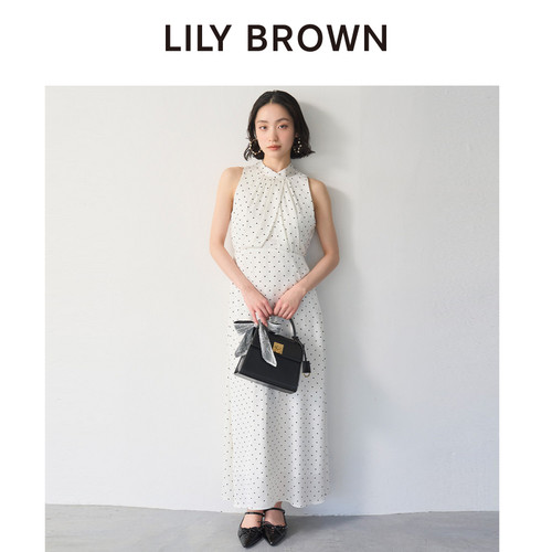 LILYBROWN系带无袖收腰连衣裙