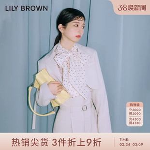 LILY BROWN春夏款 气质通勤翻领短款西装小外套LWFJ231141