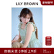 LILY BROWN春夏款 甜美荷叶边吊带印花雪纺上衣LWFT252089