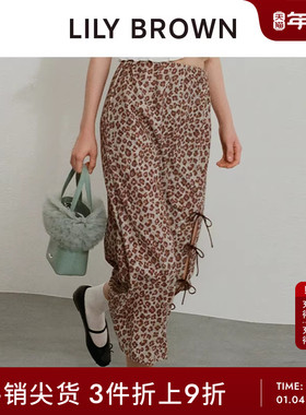 LILY BROWN春夏款气质高腰百搭A字侧开衩半身裙LWCS251168