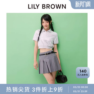 T恤上衣LWCT251809 CANDY亮片POLO领短袖 LILY BROWN春夏款