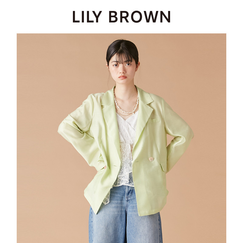 LILY BROWN春夏款翻领纯色双排扣薄款西装外套LWFJ252046,女装/女士精品,西装,淘宝优惠券,粉丝福利购,淘宝优惠卷