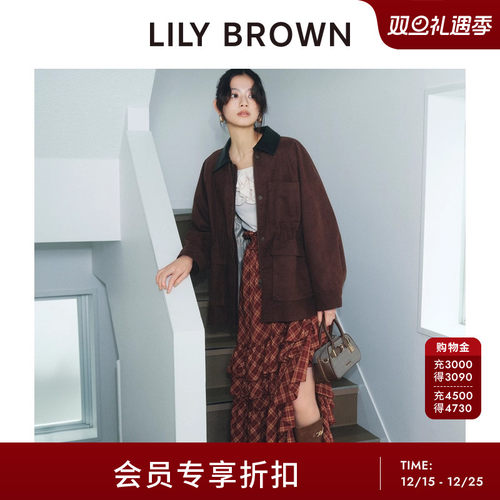 LILYBROWN棉质拼色工装外套