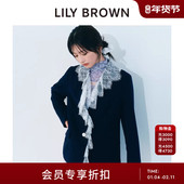 复古蕾丝拼接口袋V领西装 LILY BROWN2026早春新品 外套LWFJ261017