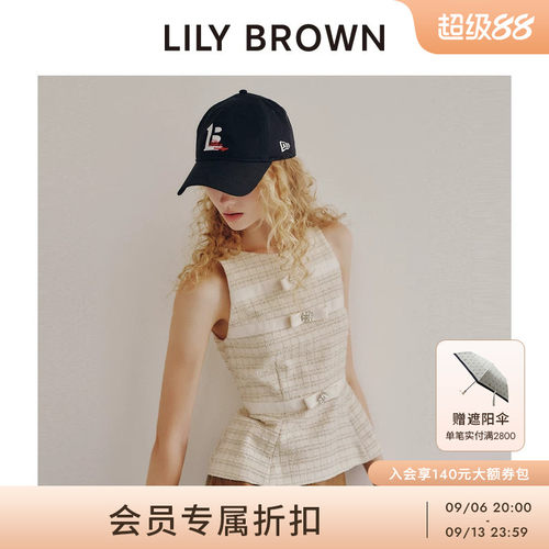 LILYBROWN蝴蝶结无袖收腰上衣