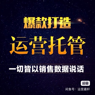 淘宝代运营专业网店托管天猫店c店代运营 直通车推广设计整店托管