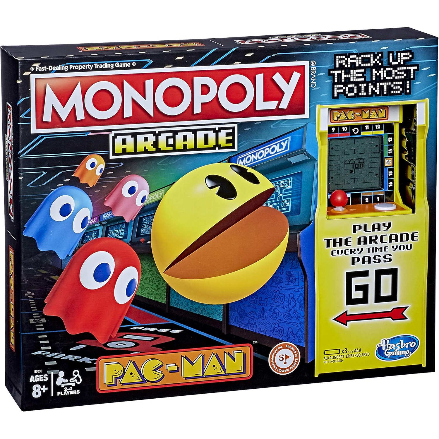 纸卡牌棋桌面游戏Pac-Man地产大亨大富翁Monopoly吃豆人食鬼强手