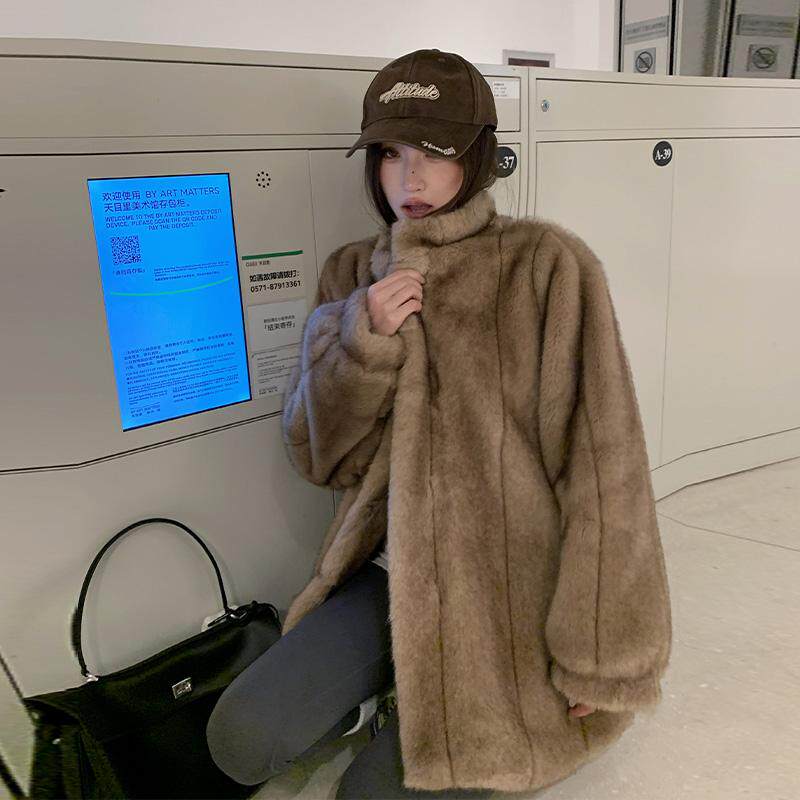 2025冬季新款中古貂皮草外套
