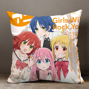 孤独摇滚后藤一里伊地知虹夏周边同款抱枕头来图定制靠垫含枕芯