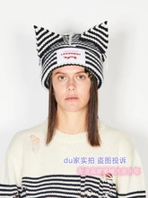 【官方正品】Charles Jeffrey Loverboy猫耳朵针织冷帽毛线帽子女