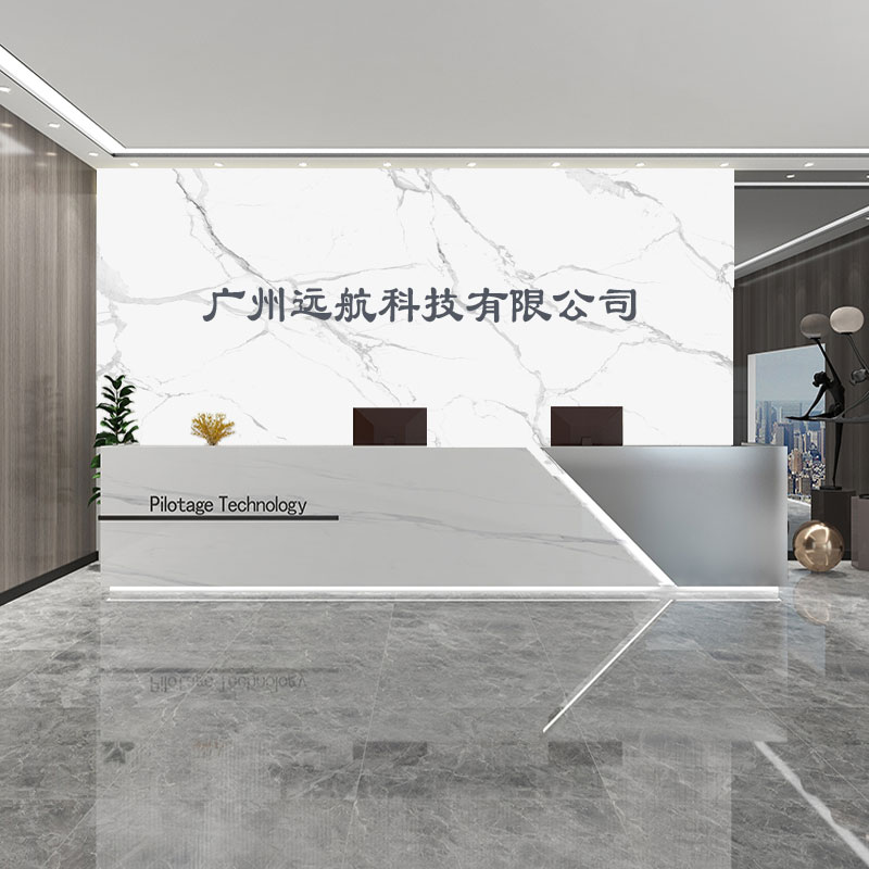 办公室科技公司背景墙壁纸美发服装店前台logo墙布大理石壁画定制