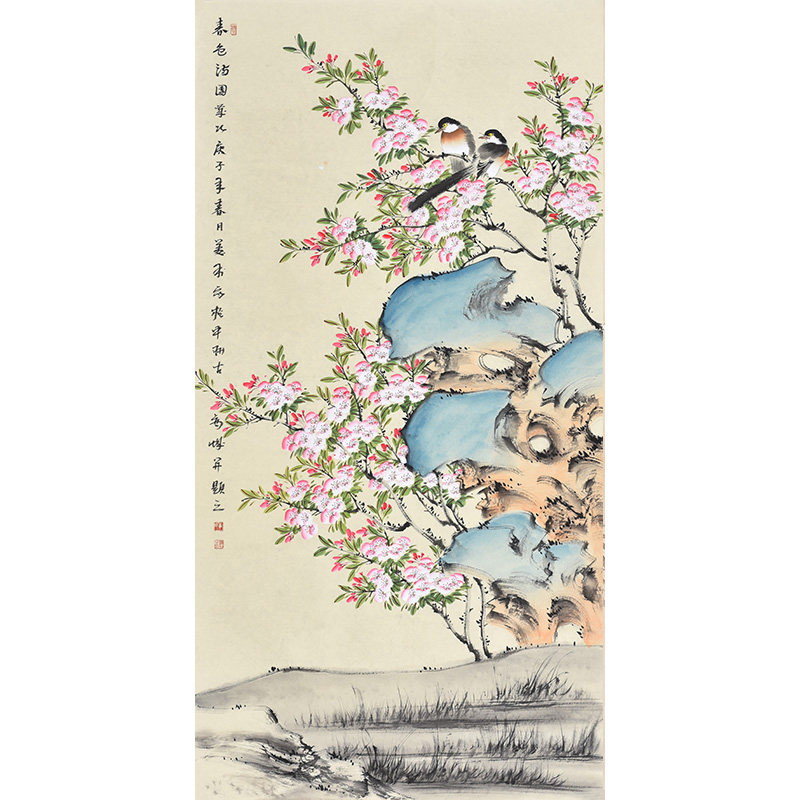 河南国画家协会花鸟名家姜老师手绘真迹字画客厅书房玄关装饰挂画