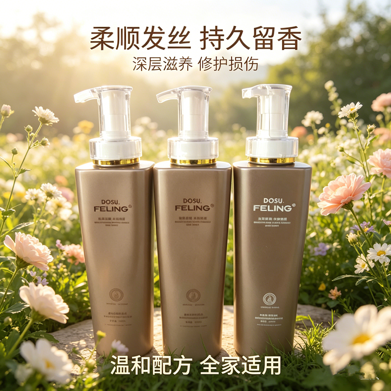 东束菲灵洗发乳护发丝滑柔顺亮泽去屑控油留香香氛精华发膜男女