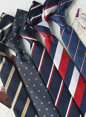 热销款男士绅士时尚领带职业新郎伴郎结婚纯色黑色现货涤丝SYH13