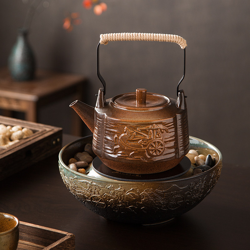 陶瓷围炉煮茶战国炉全套煮茶炉