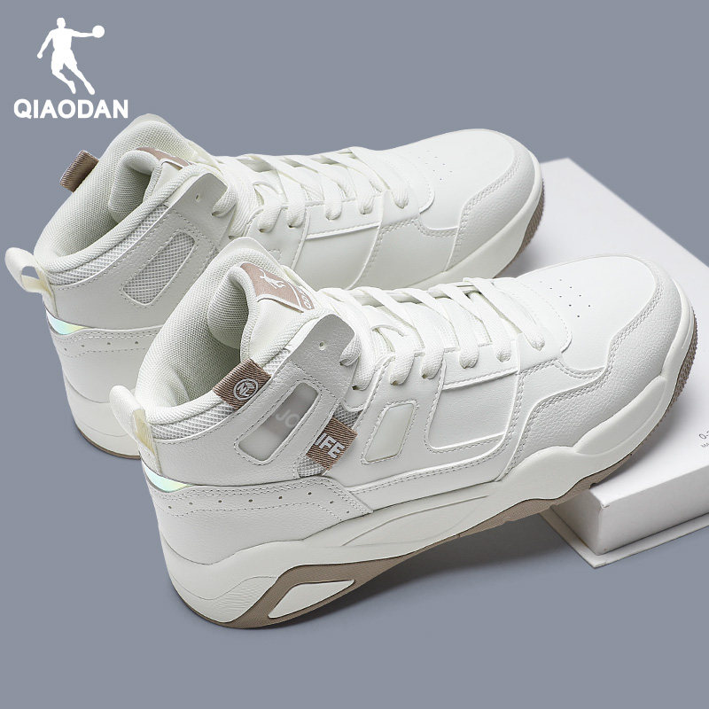 乔丹男鞋加绒高帮板鞋休闲鞋子