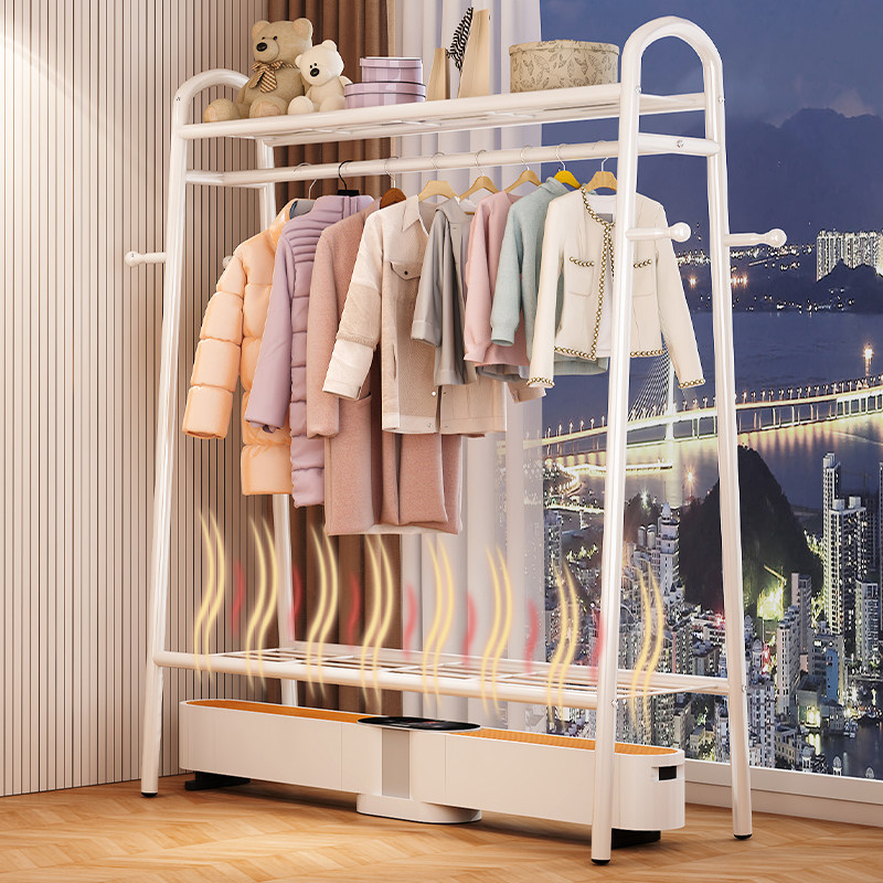 踢脚线取暖器烘衣架专用晾衣架家用落地卧室贴脚线烘干一体凉衣架