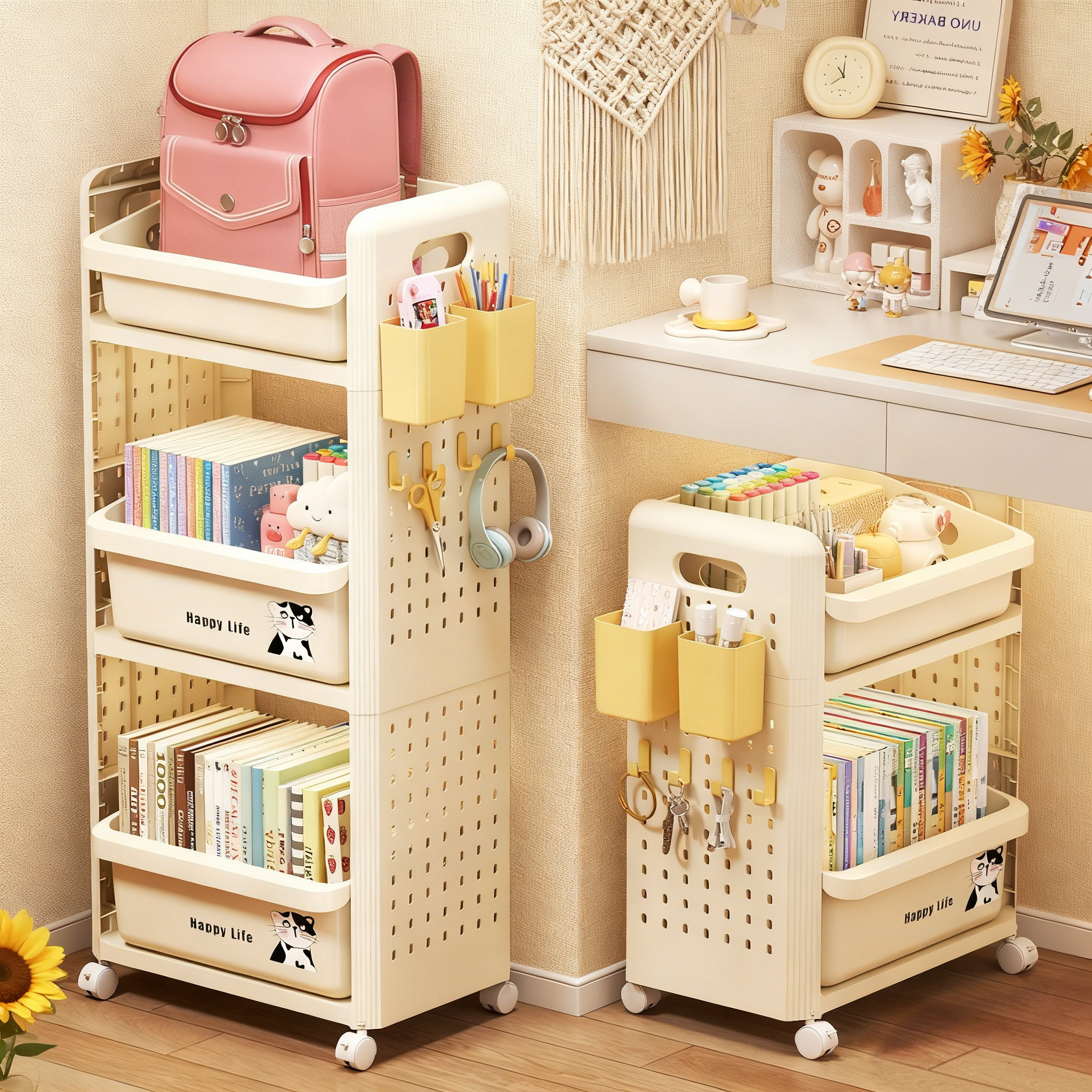 小红书推荐！【超大容量书包架】