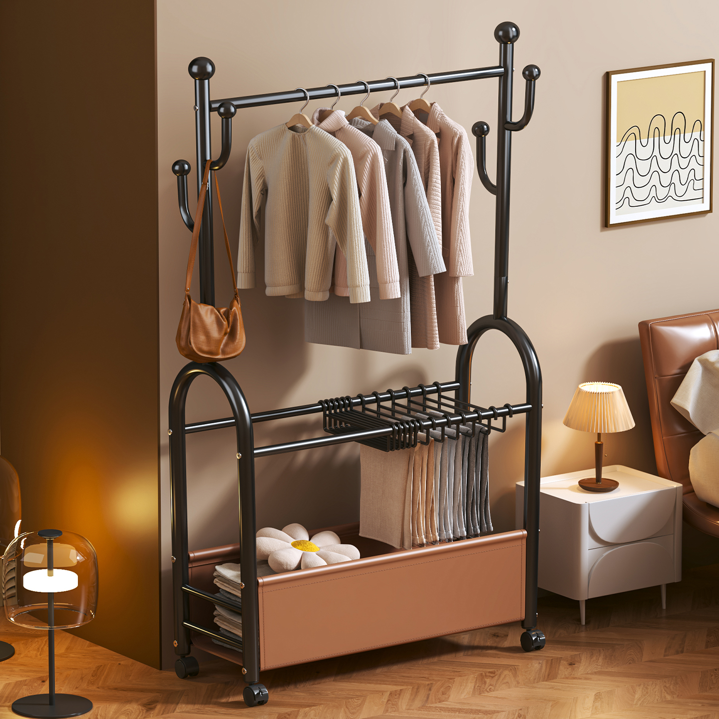 【国家补贴15%】挂衣架落地卧室