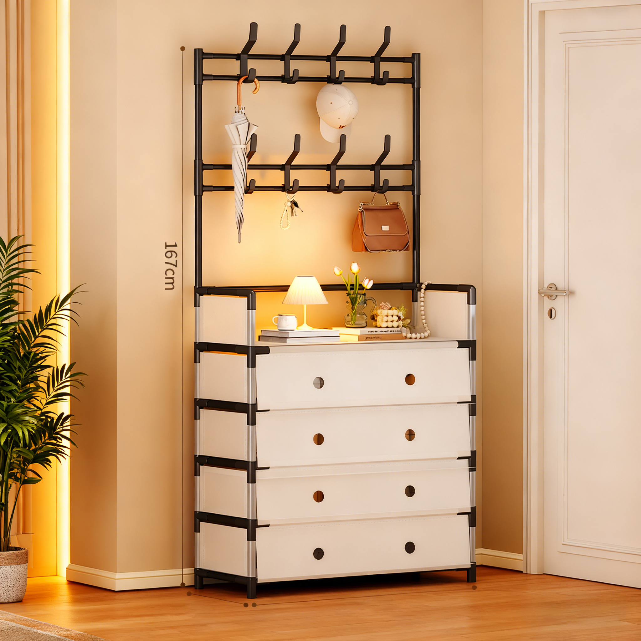 家捷仕鞋架防尘家用收纳架