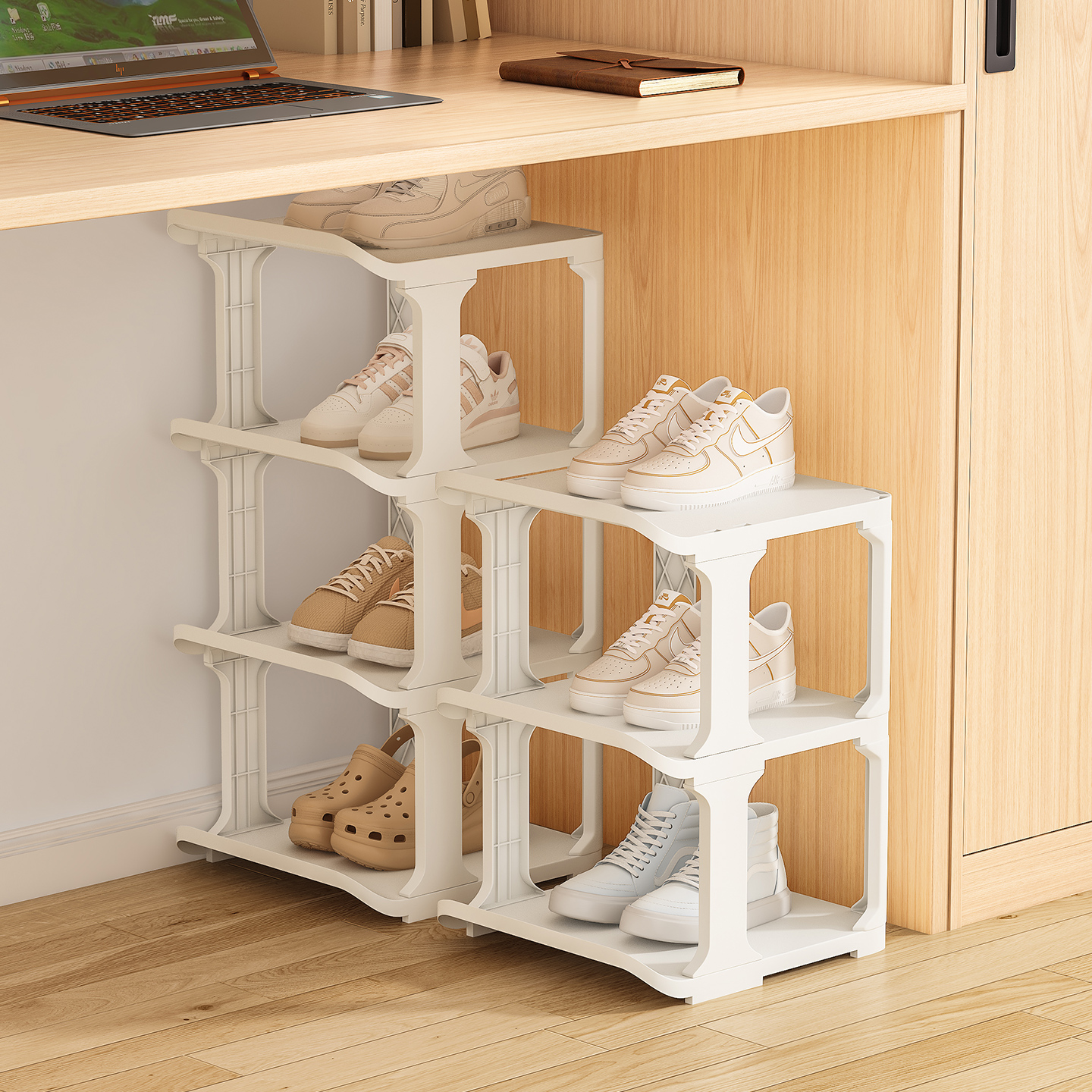 【桌下床下门后】学生宿舍用鞋架