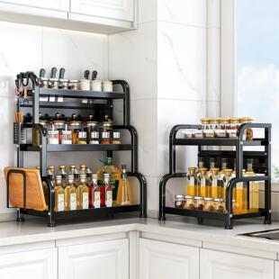 厨房调料品置物架落地多层大容量收纳架台面多功能调料架收纳神器
