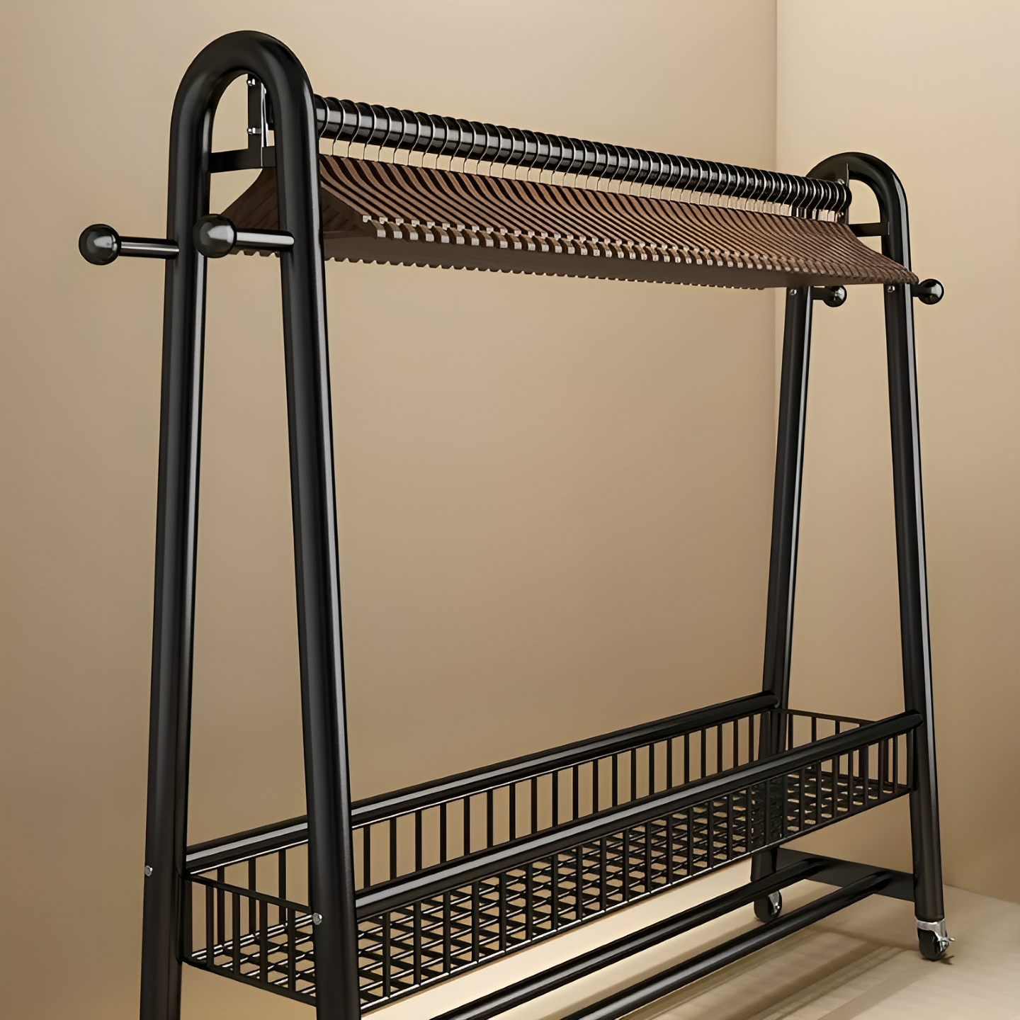 【全网热销】衣帽架落地家用