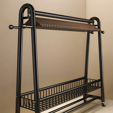 简易衣架卧室落地晾衣架室内家用阳台衣帽架2025新款可移动挂衣架