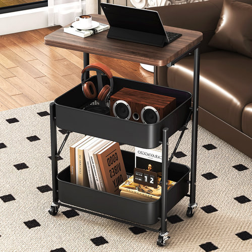 【可折叠一秒展开】小推车置物架