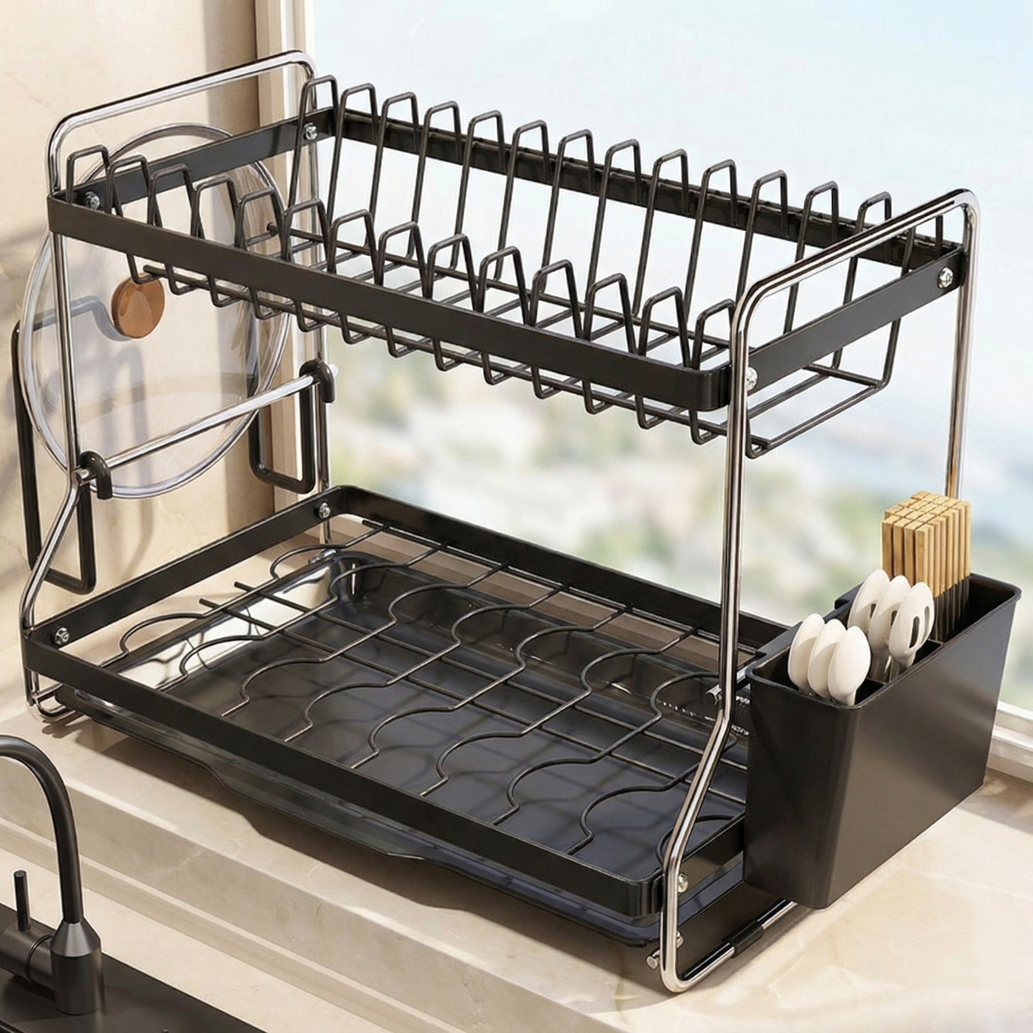 厨房置物架台面家用多层收纳架多功能碗碟沥水架台面放碗厨房用品,厨房/烹饪用具,厨房置物架/置物柜/角架,淘宝优惠券,粉丝福利购,淘宝优惠卷