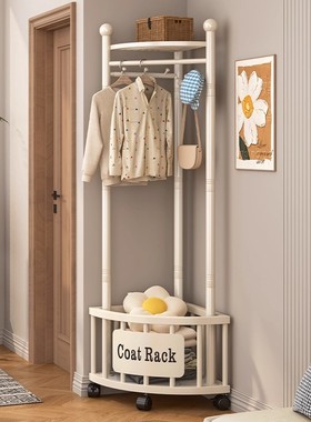 转角衣帽架落地卧室家用床边2025新款入户门轻奢拐角简易晾挂衣架