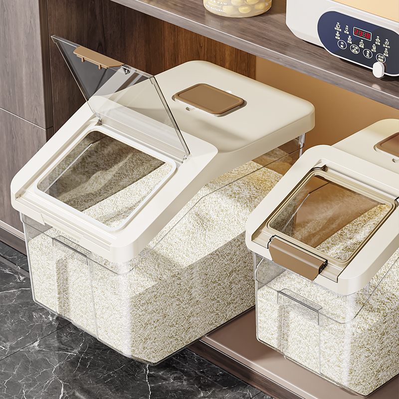 可翻盖米桶防潮防蛀虫10斤-50斤