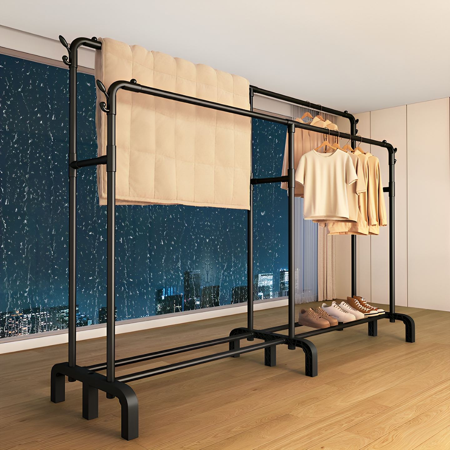 【全网爆款】晾衣架落地家用挂架