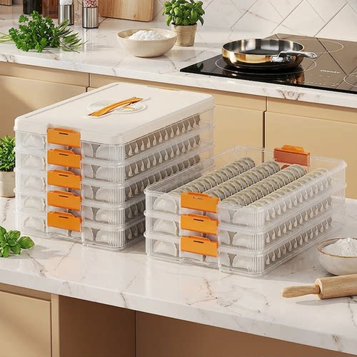 饺子盒家用食品级冷冻专用密封速冻保鲜分类放水饺包子冰箱收纳盒