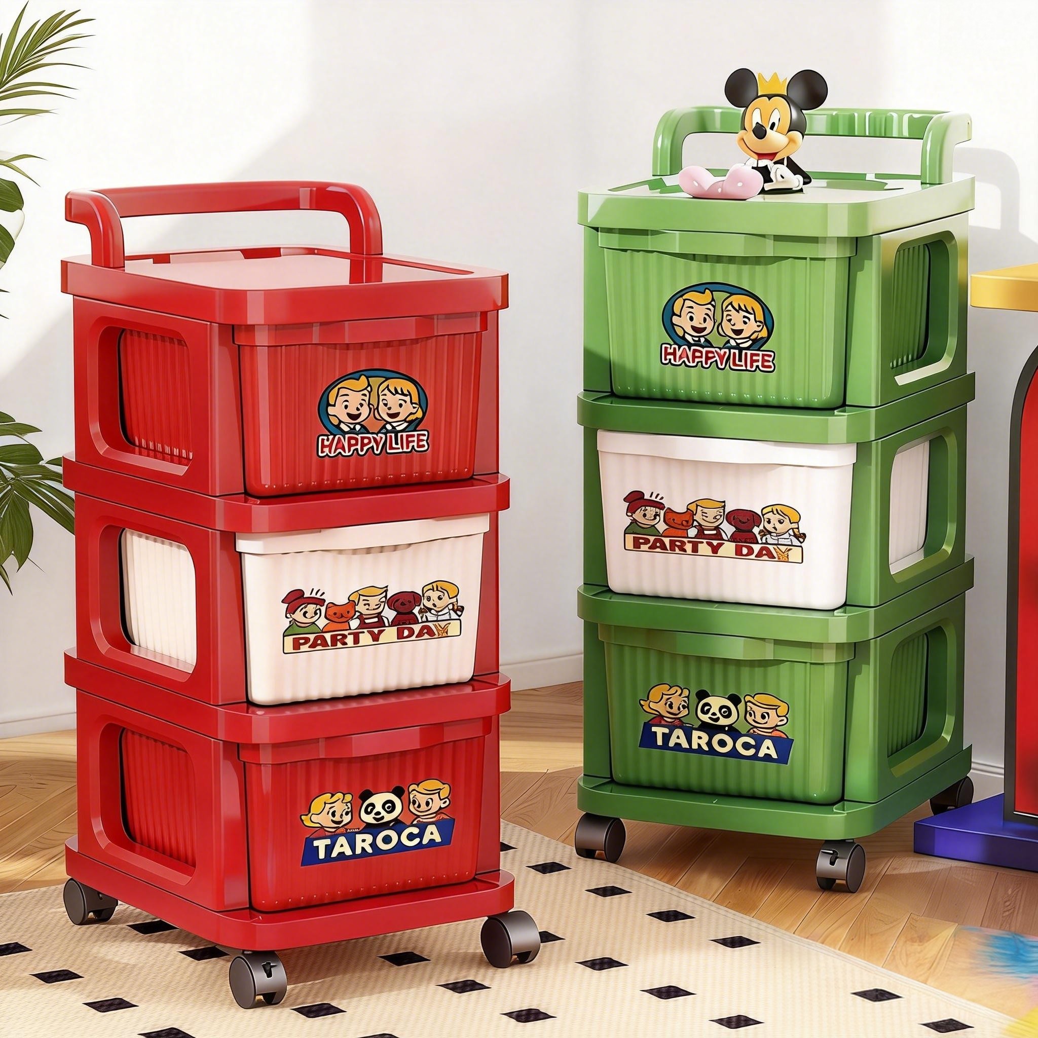 多巴胺零食置物架可移动家用多层收纳柜抽屉式客厅玩具杂物储物柜,收纳整理,收纳柜,淘宝优惠券,粉丝福利购,淘宝优惠卷