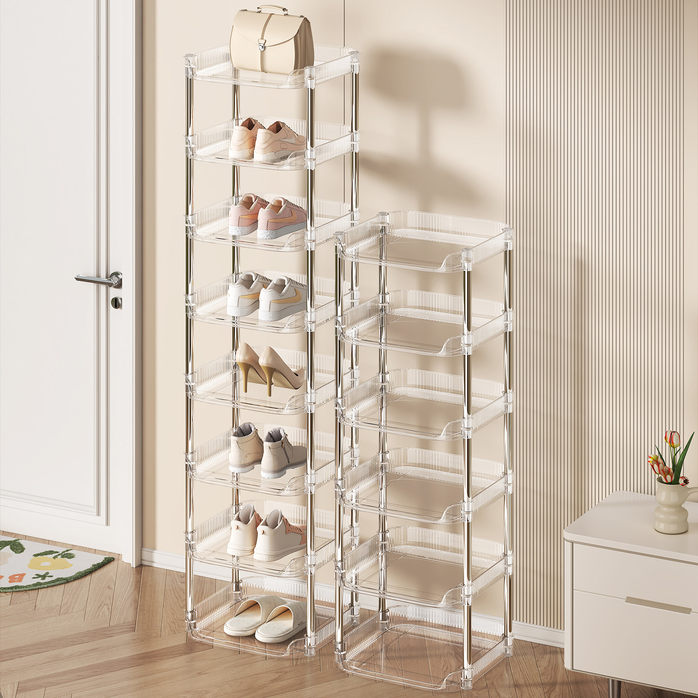 简易鞋架多层家用门口鞋子收纳神器宿舍出租房用小窄型鞋子收纳架,收纳整理,鞋子收纳架,淘宝优惠券,粉丝福利购,淘宝优惠卷