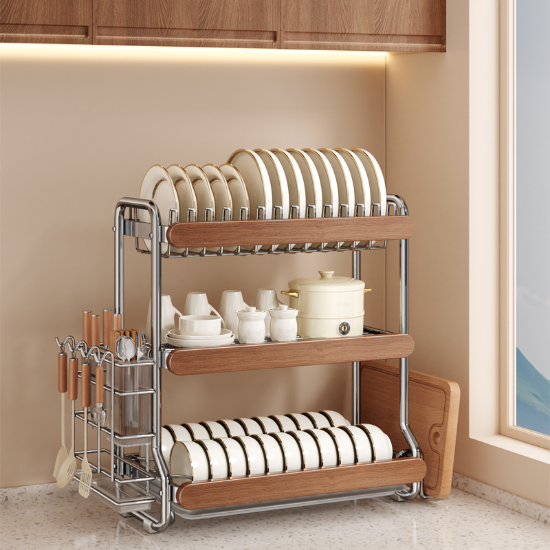 不锈钢碗架收纳架厨房置物架