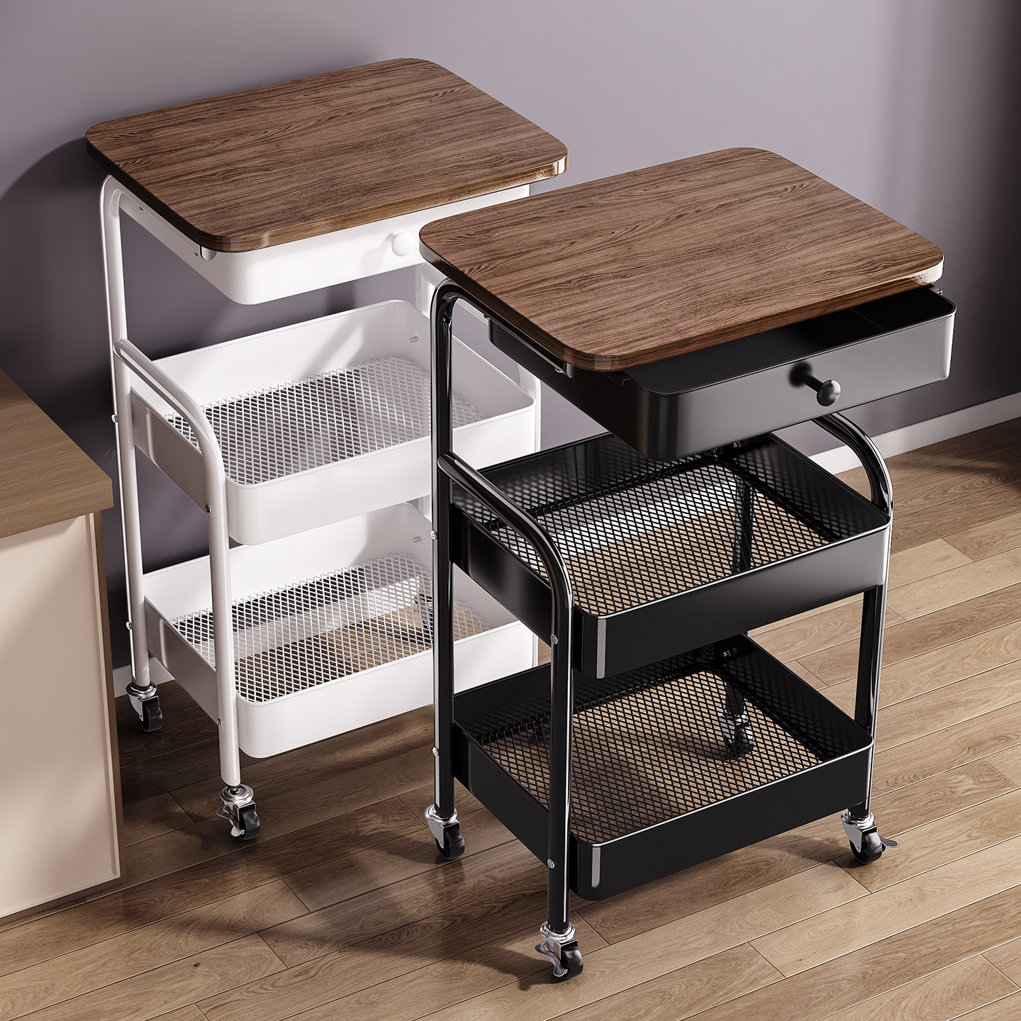 超值抢购！小推车零食置物架