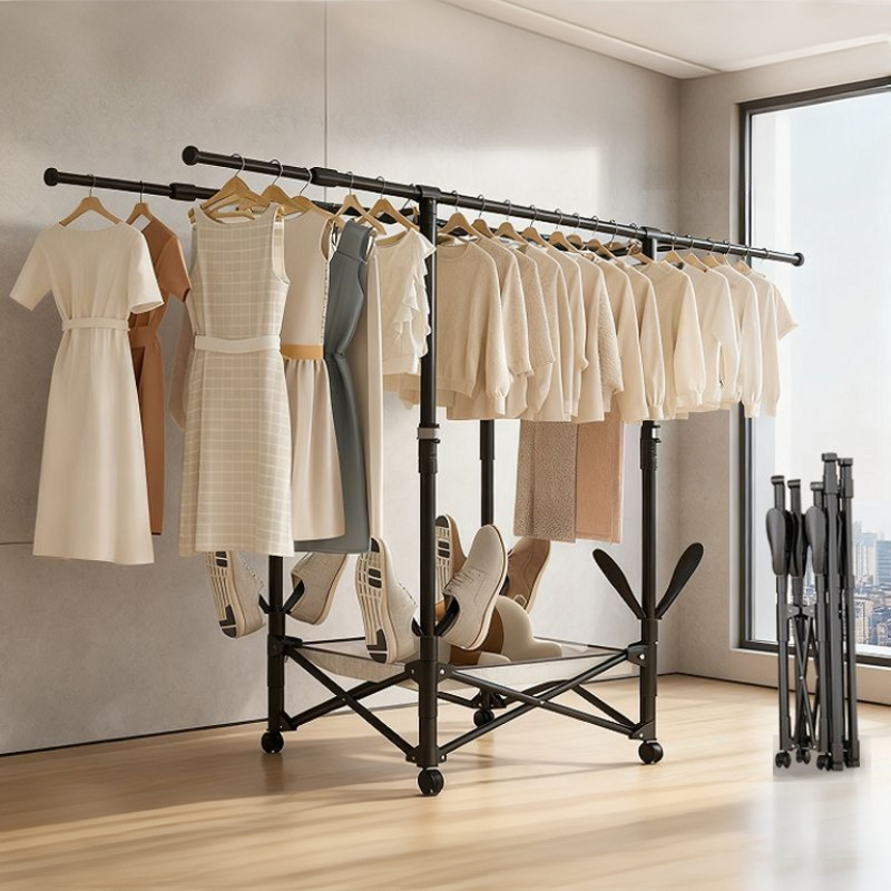 折叠晾衣架可伸缩升降晾衣架