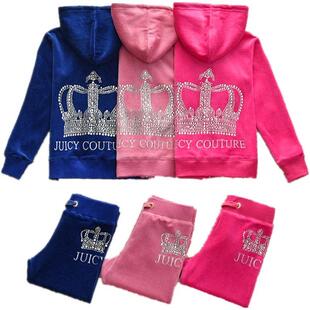 Juicy 女士天鹅绒运动套装活动舞蹈团购套装2025春秋运动服亲子装