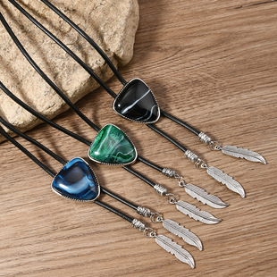 领结领绳配饰 项链衬衫 日韩复古英伦bolo tie牛仔波洛领带西部男士