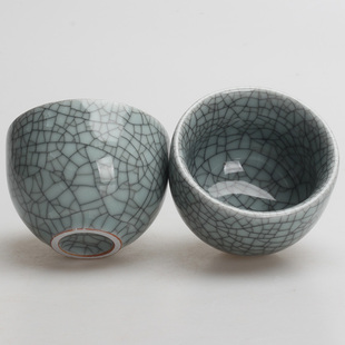 亏本冲量传世哥窑单杯茶杯陶瓷茶具品茗杯茶盏青瓷小号杯功夫茶具