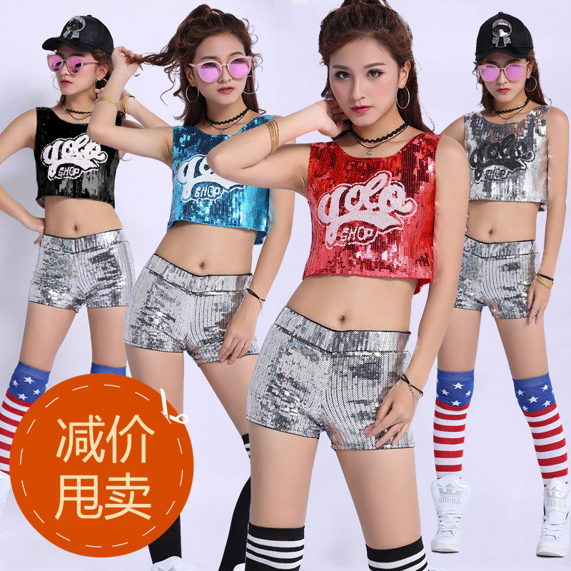 亮片短款修身亮片小背心性感上衣